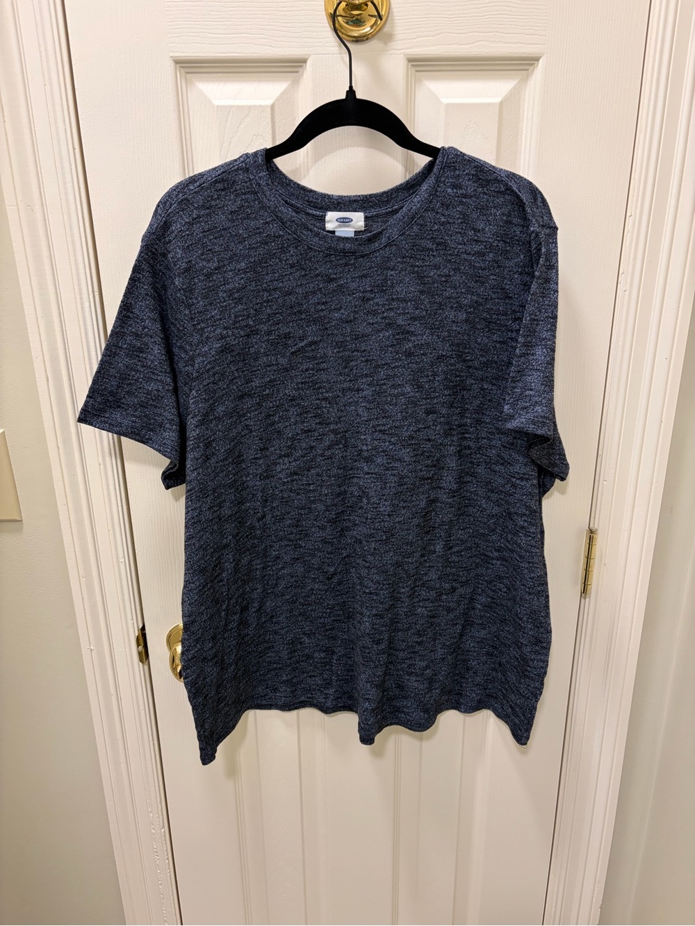 Old Navy Heather Navy Short Sleeve Crew Tee